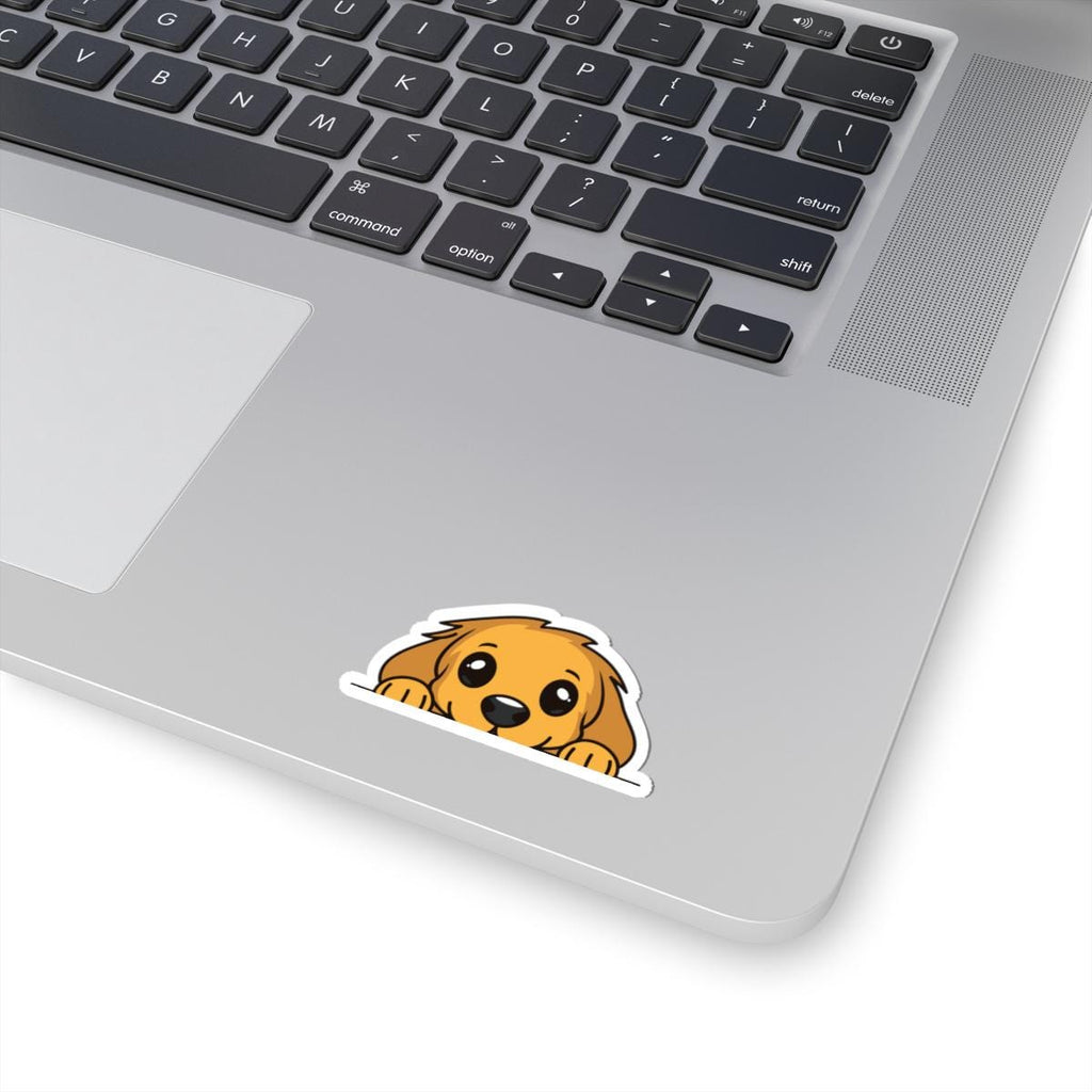 Peeking Puppy Sweat Shorts Sticker