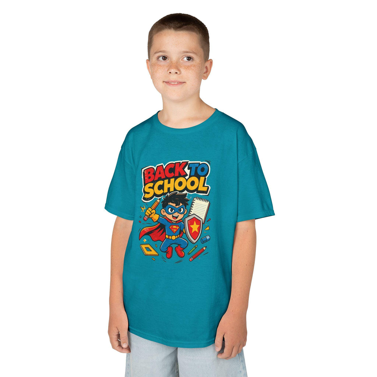Back to School Superhero Kids Tee | Children's First Day Shirt | School Gift for Boys Girls | Elementary Student Outfit | Preschool
