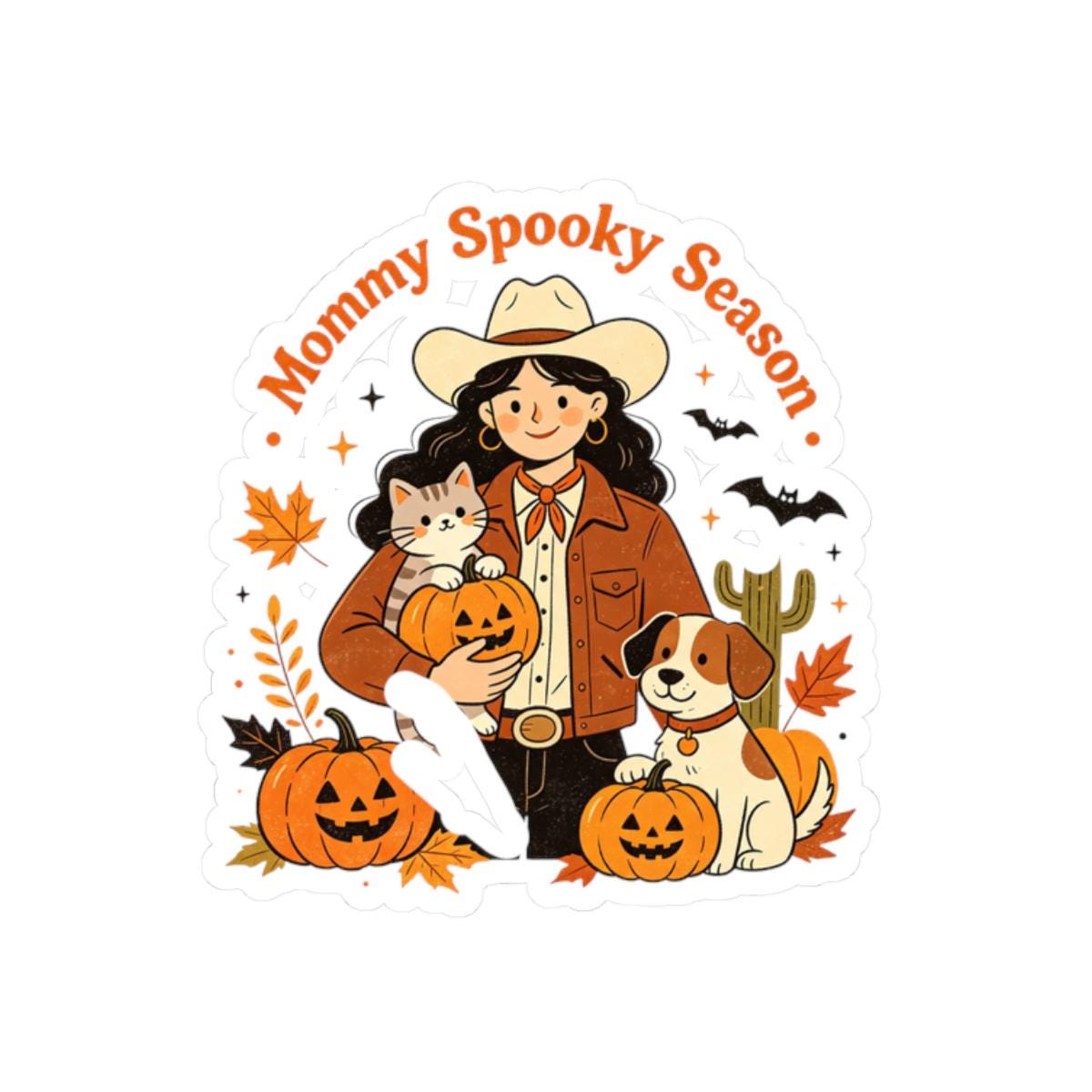 Mom And Kids Halloween Costume Crew Sticker