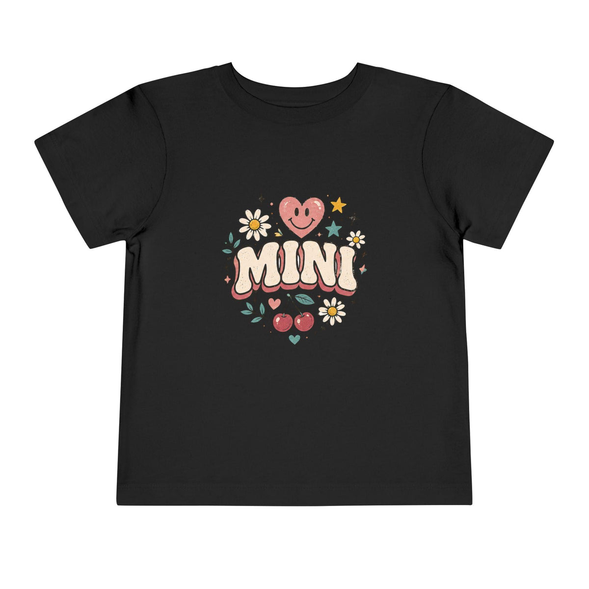 Mini Floral Heart Tee | Toddler Shirt with cherries and daisies
