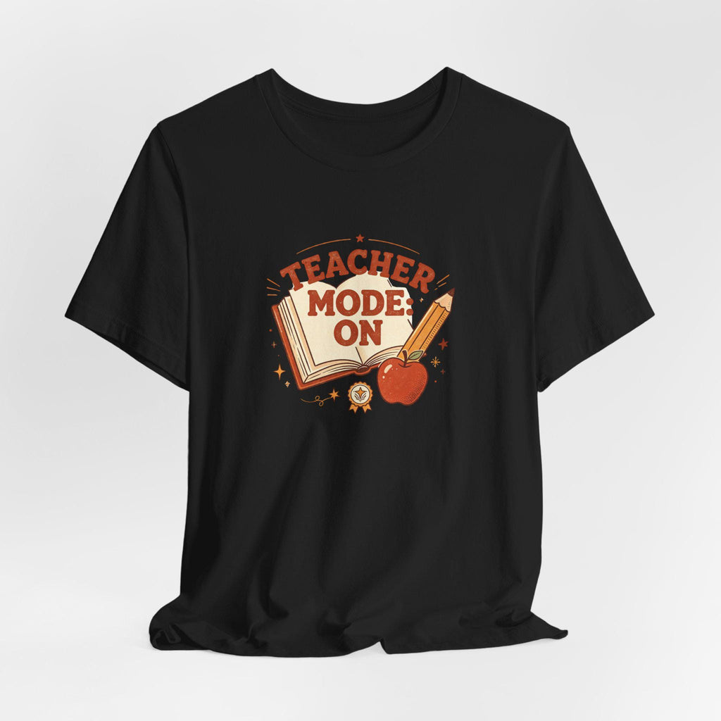 Teacher Mode On T-Shirt | Apple Pencil Book Classroom Design