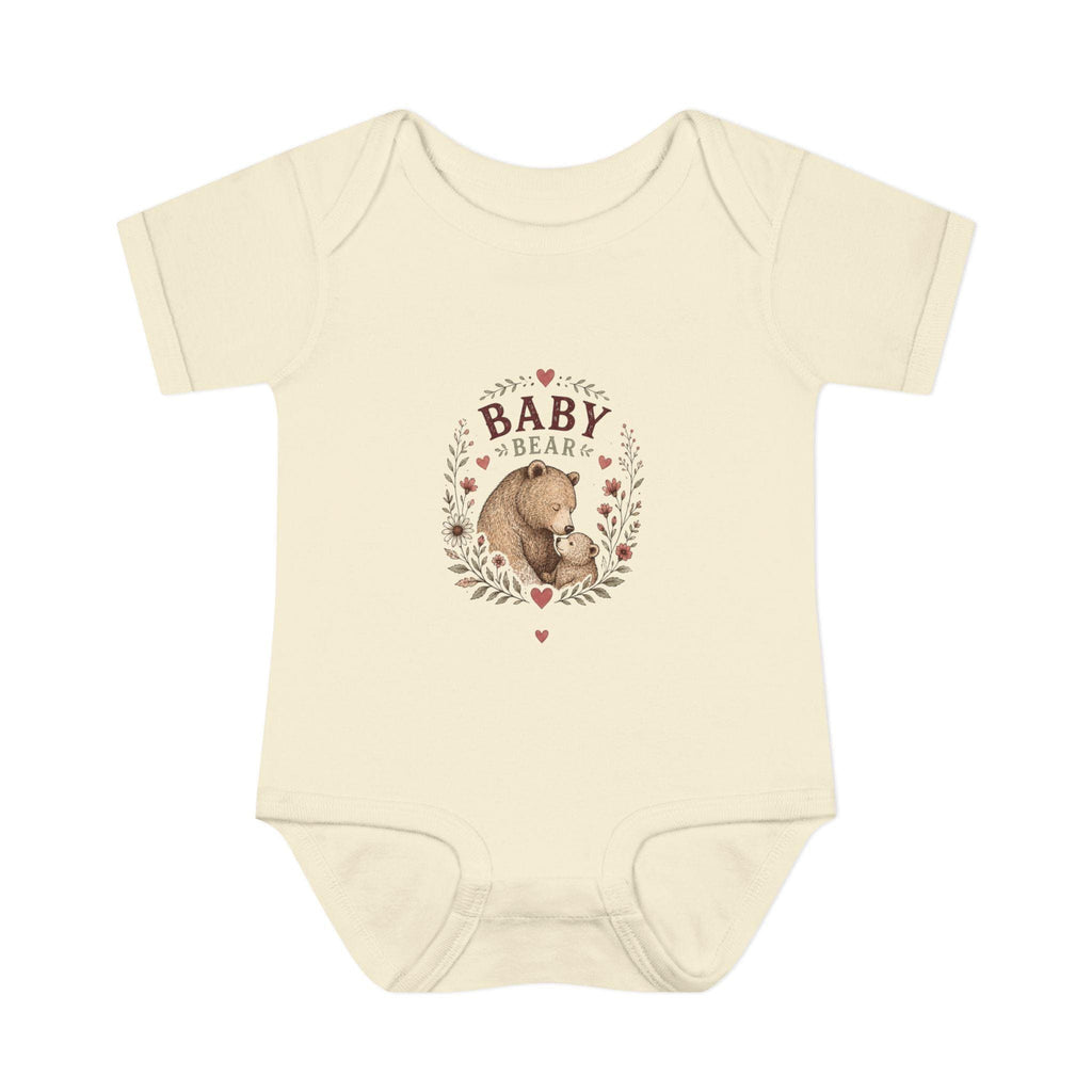 Baby Bear illustration Infant Bodysuit | Woodland Nursery, Cute Bear