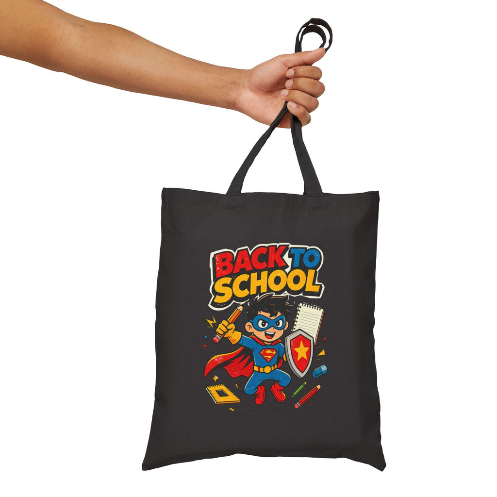 Cotton Canvas Tote Bag | Back to School Bag | Student Teacher Gift | Book Bag | School Supplies | Reusable Shopping Bag | Kids Tote