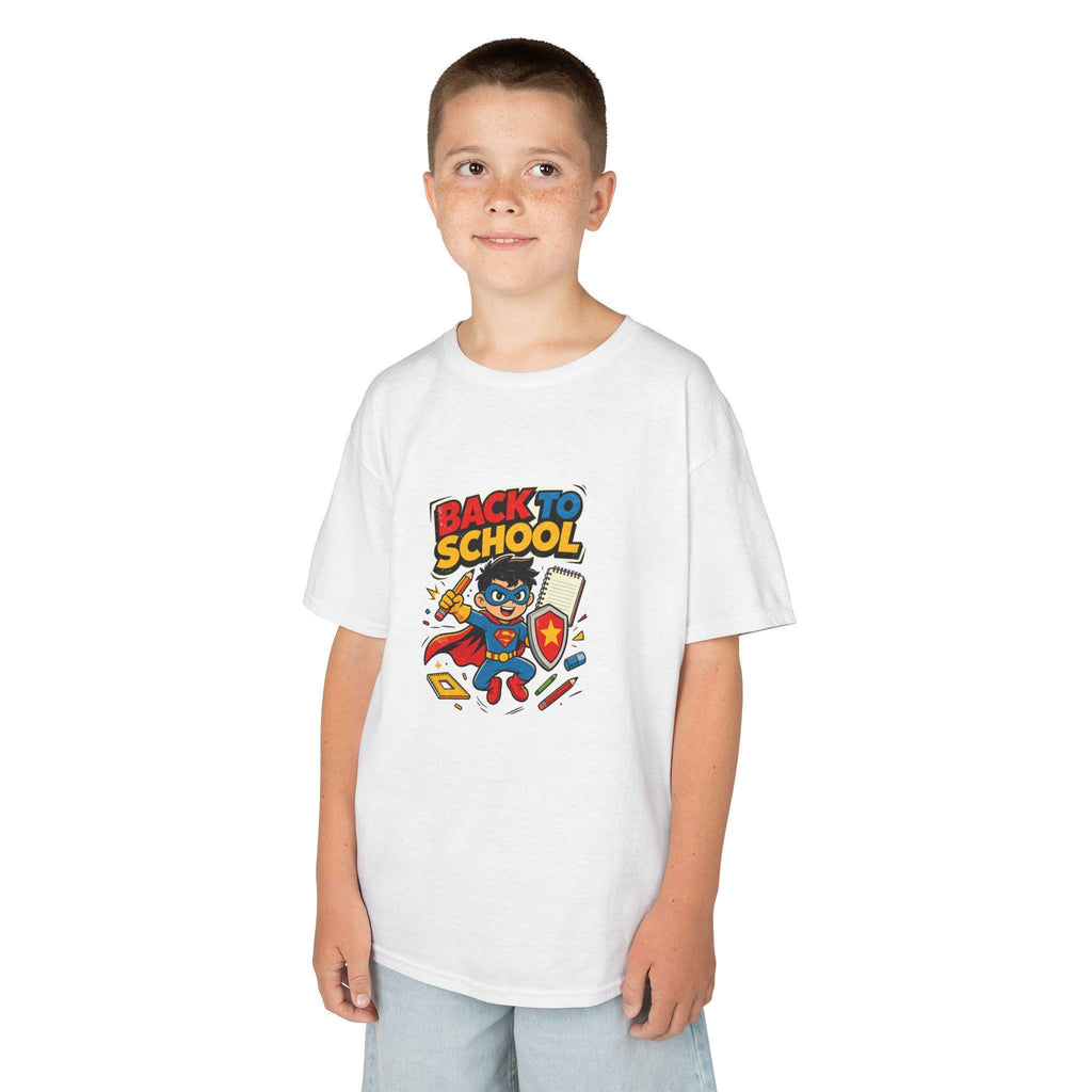 Back to School Superhero Kids Tee | Cute School Supplies Design