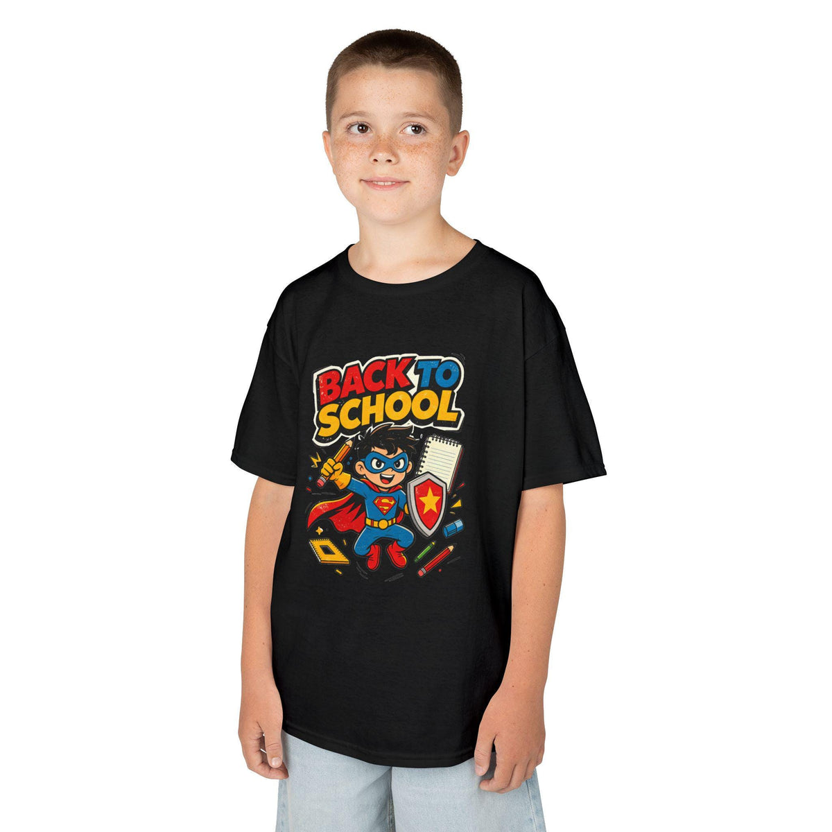 Back to School Superhero Kids Tee | Children's First Day Shirt | School Gift for Boys Girls | Elementary Student Outfit | Preschool