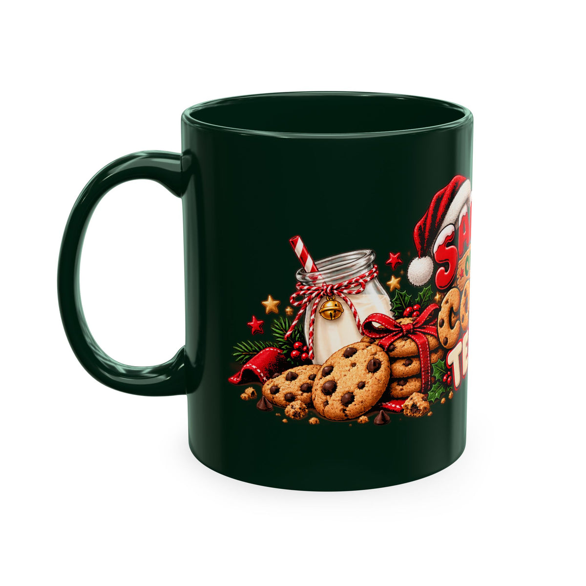 Santa’s Official Cookie Tester Ceramic Mug — Christmas Holiday Coffee Cup