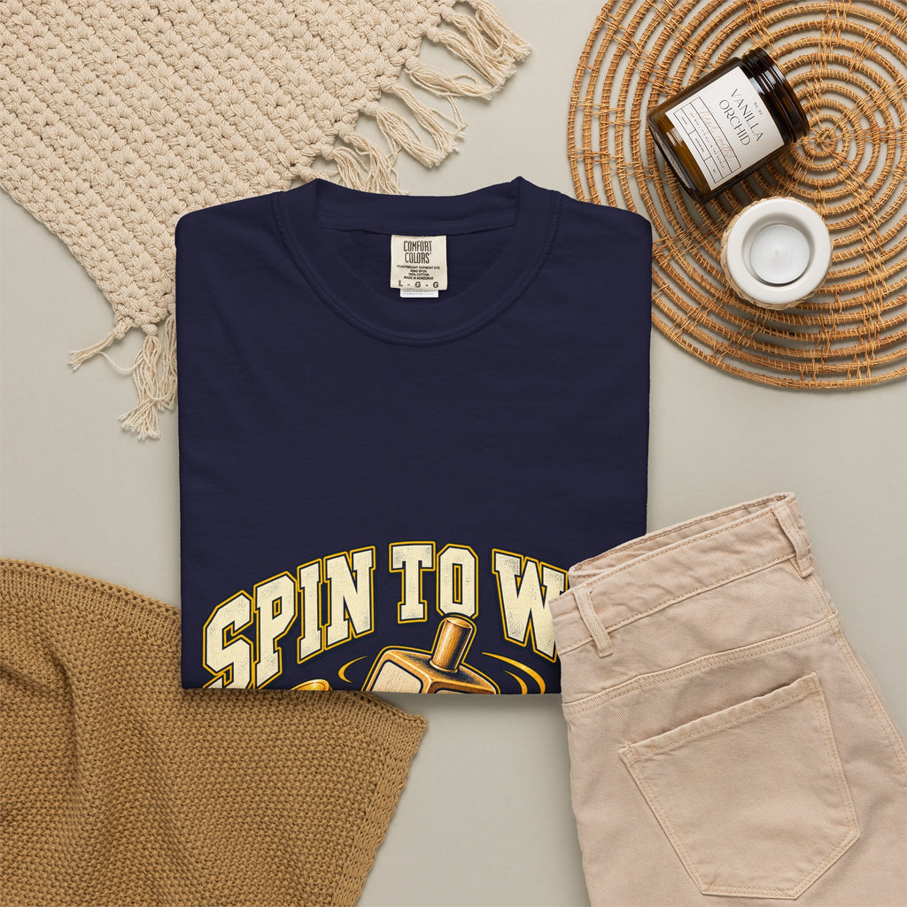 Spin to Win Dreidel T-shirt | Hanukkah Chanukah Festival Design