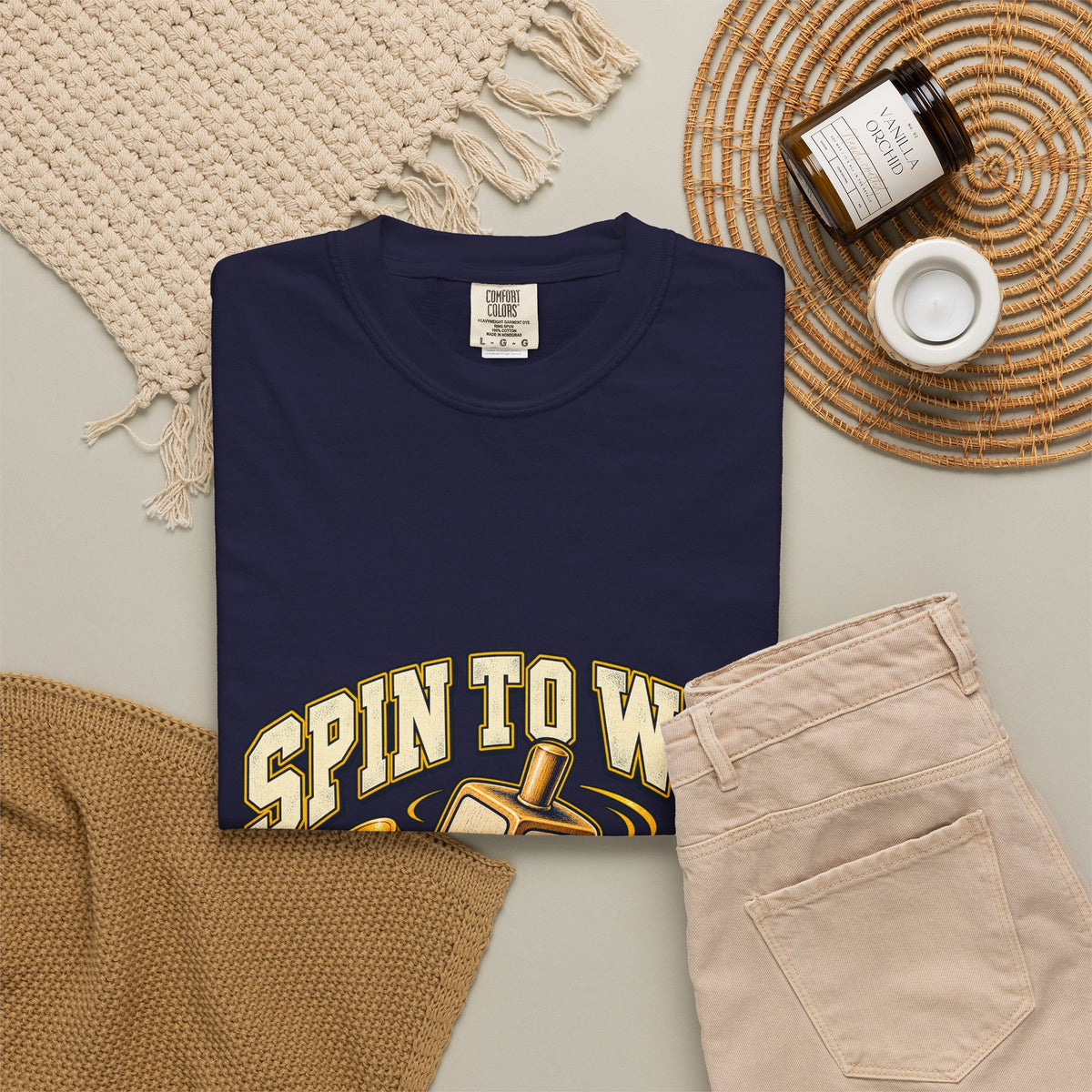 Spin to Win Dreidel T-shirt | Hanukkah Chanukah Festival Design