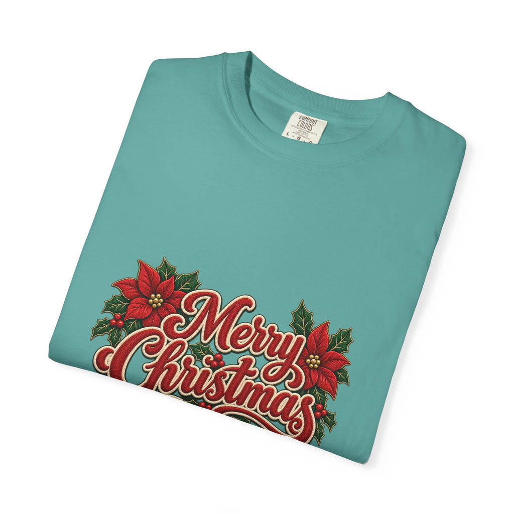 Merry Christmas Poinsettia T-Shirt