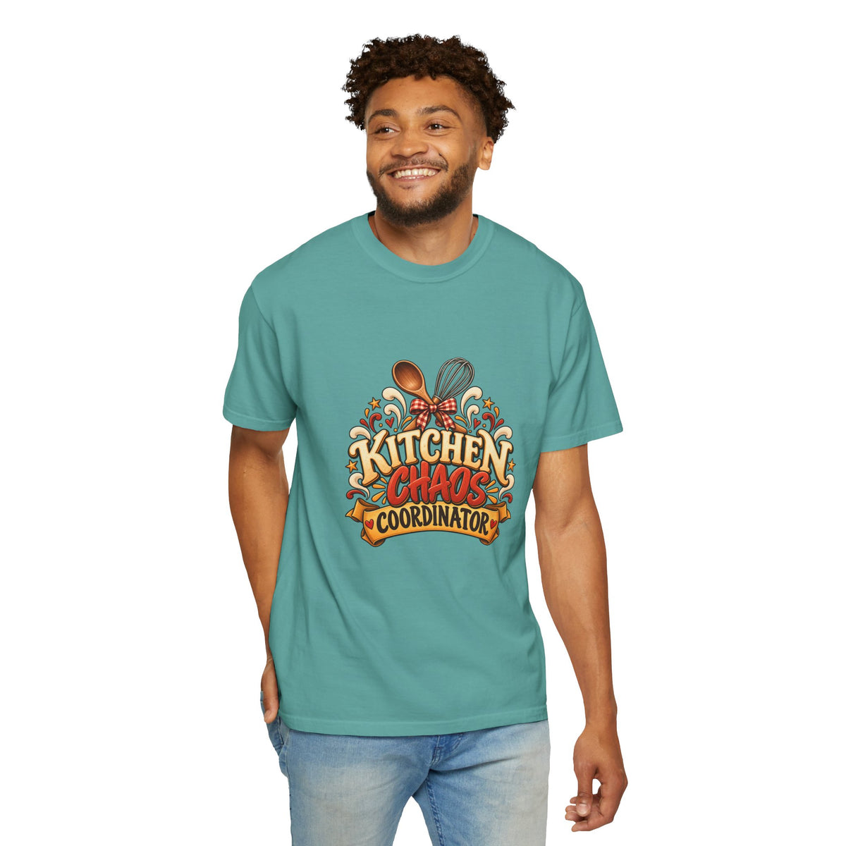 Kitchen Chaos Coordinator T-Shirt — Funny Thanksgiving Chef Shirt, Holiday Cooking Humor Tee, Baker Gift
