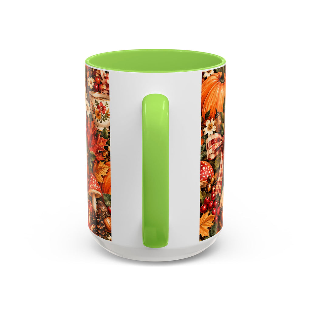 Autumn Harvest Mugs | Fall Pumpkins, Apples, Mushrooms, Daisies 11oz 15oz