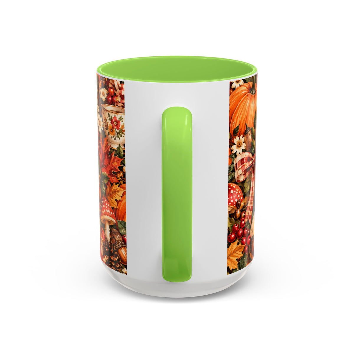 Autumn Harvest Mugs | Fall Pumpkins, Apples, Mushrooms, Daisies 11oz 15oz