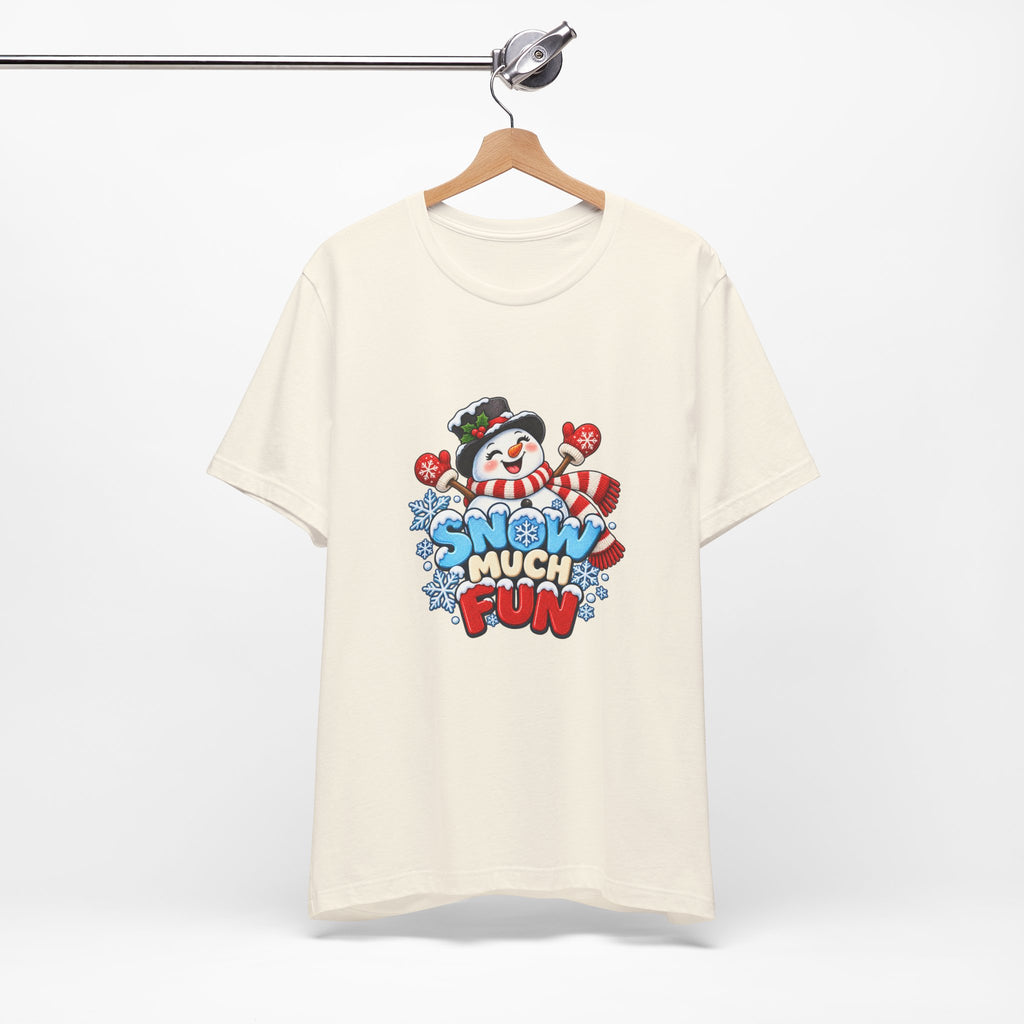 Snow Much Fun T-Shirt – Cute Snowman Holiday Tee