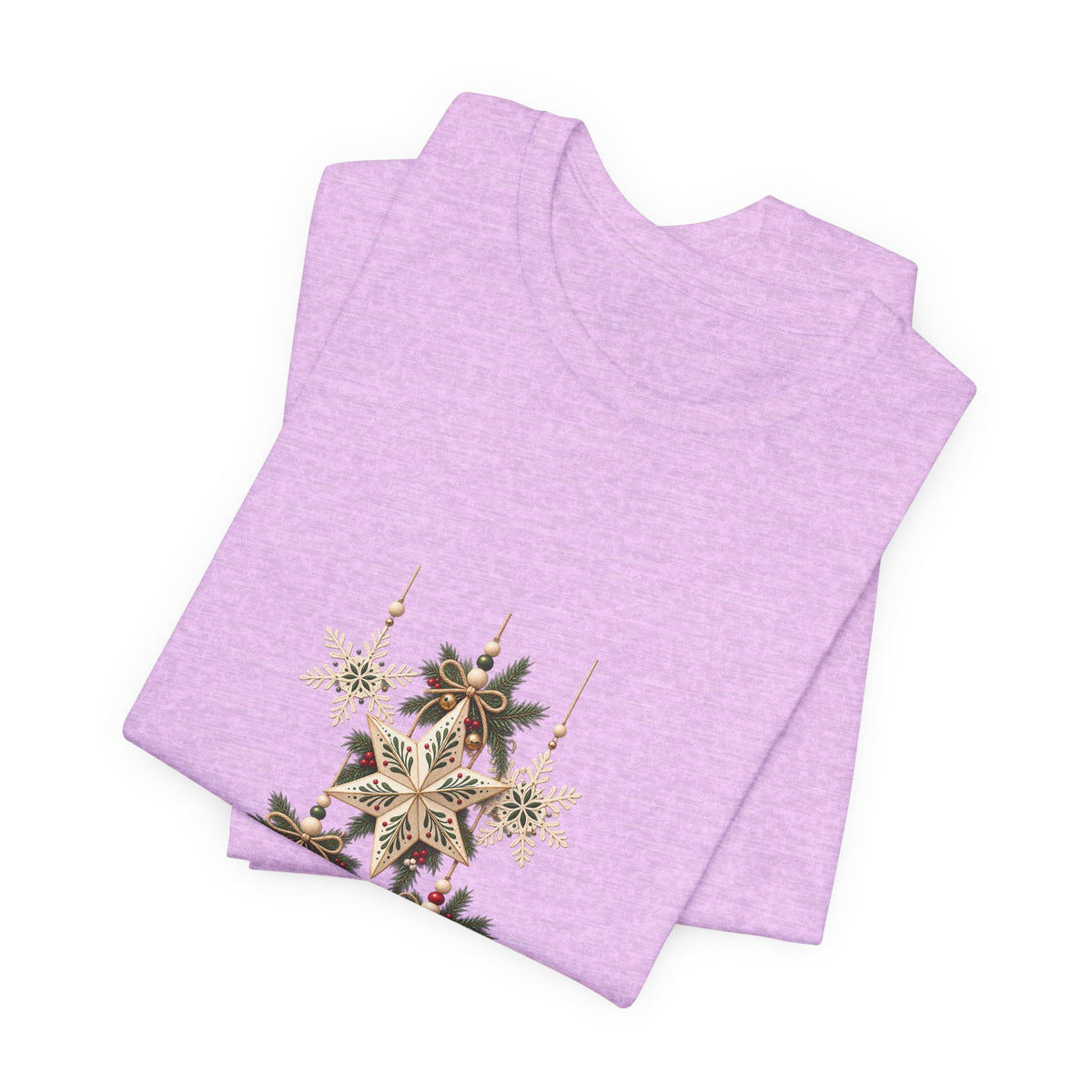 Christmas Star Ornaments T-Shirt — Vintage Holiday Stars Tee
