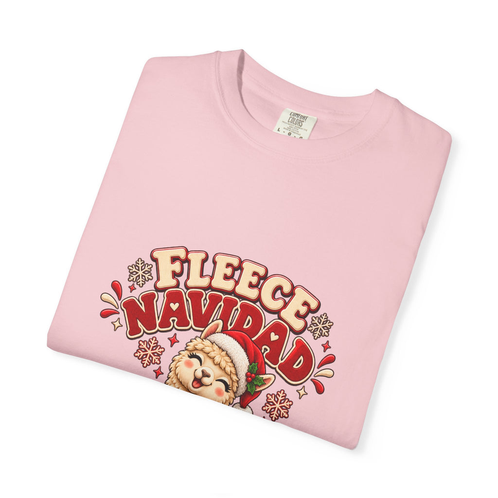 Fleece Navidad Tee — Cute Llama Christmas T-Shirt