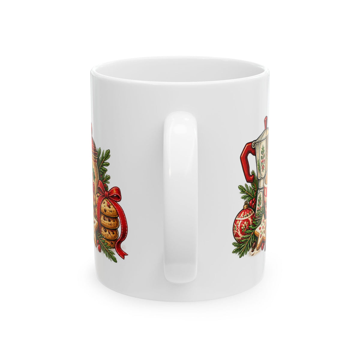 Nonna's Cookie Club Mug | Ceramic Coffee Cup, Christmas Baking Design