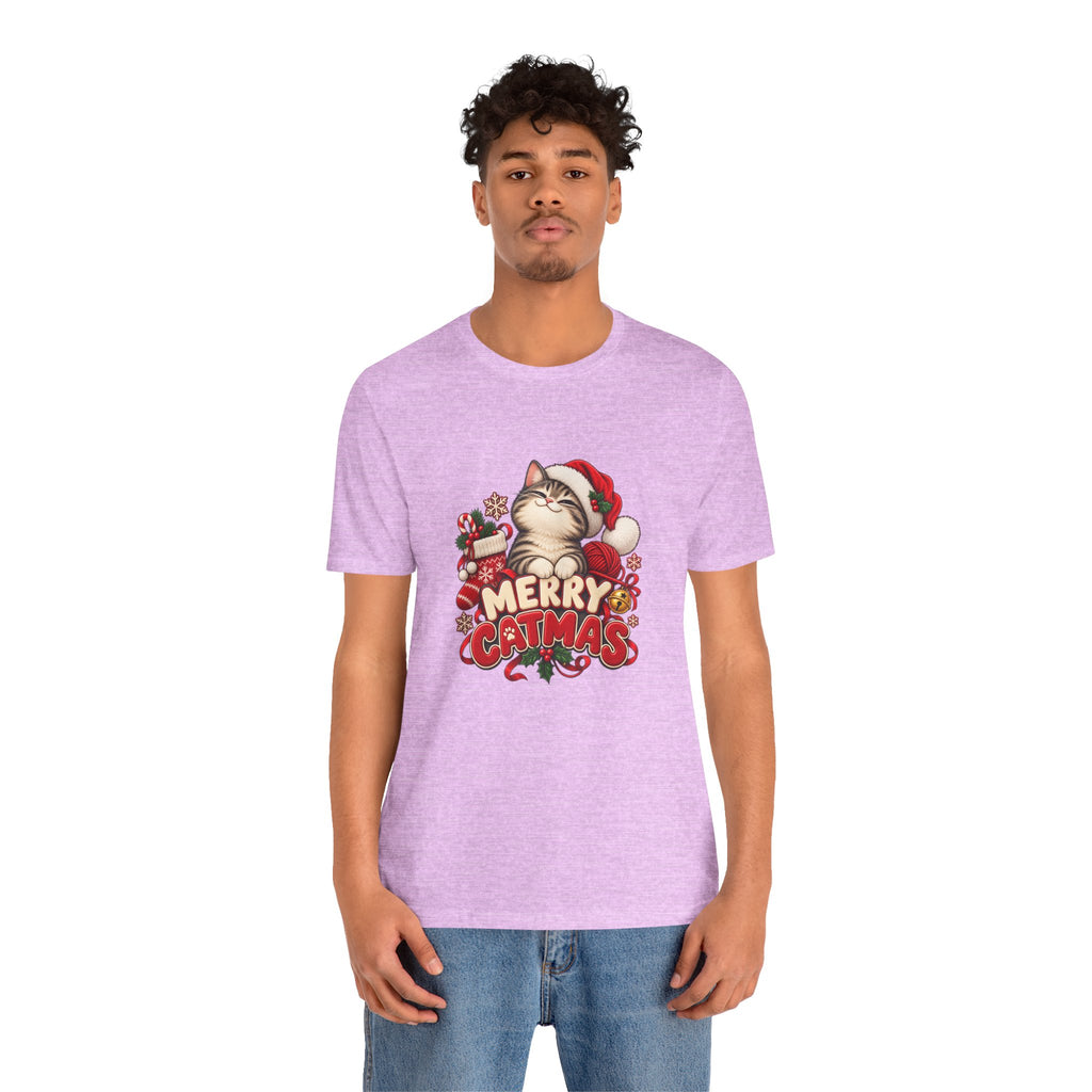 Merry Catmas T-Shirt – Cute Christmas Cat Holiday Tee