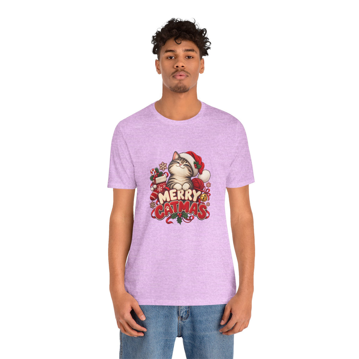 Merry Catmas T-Shirt – Cute Christmas Cat Holiday Tee