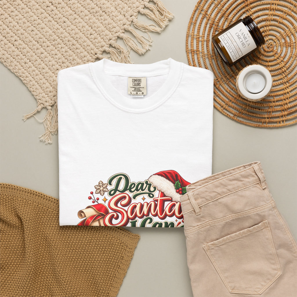 Dear Santa I Can Explain T-Shirt — Funny Christmas Tee