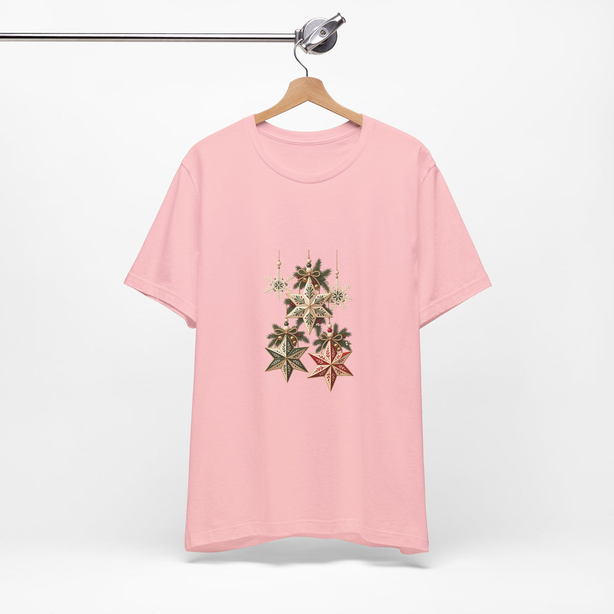 Christmas Star Ornaments T-Shirt — Vintage Holiday Stars Tee