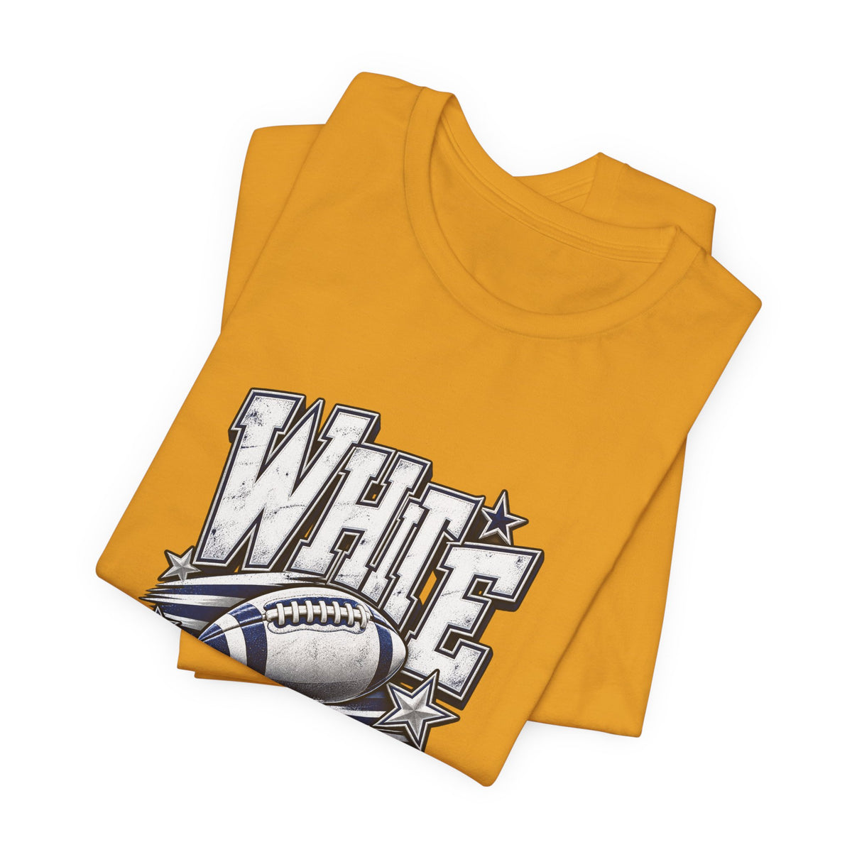 White Out Football Tee | Vintage Helmet, Stars, Sports Graphic