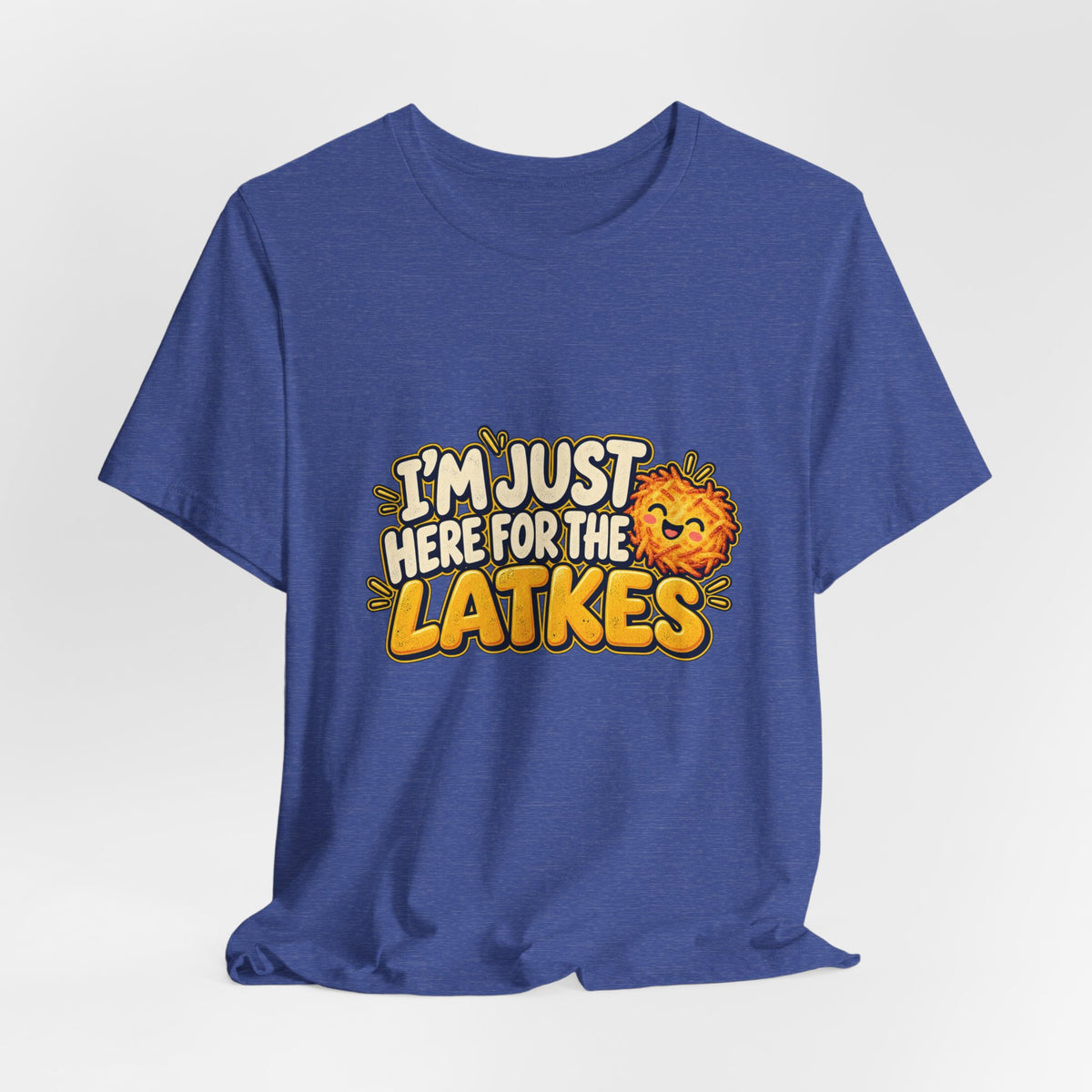 I'm Just Here for the Latkes T-Shirt | Hanukkah Food Funny Tee