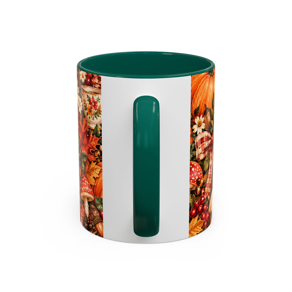 Autumn Harvest Mugs | Fall Pumpkins, Apples, Mushrooms, Daisies 11oz 15oz