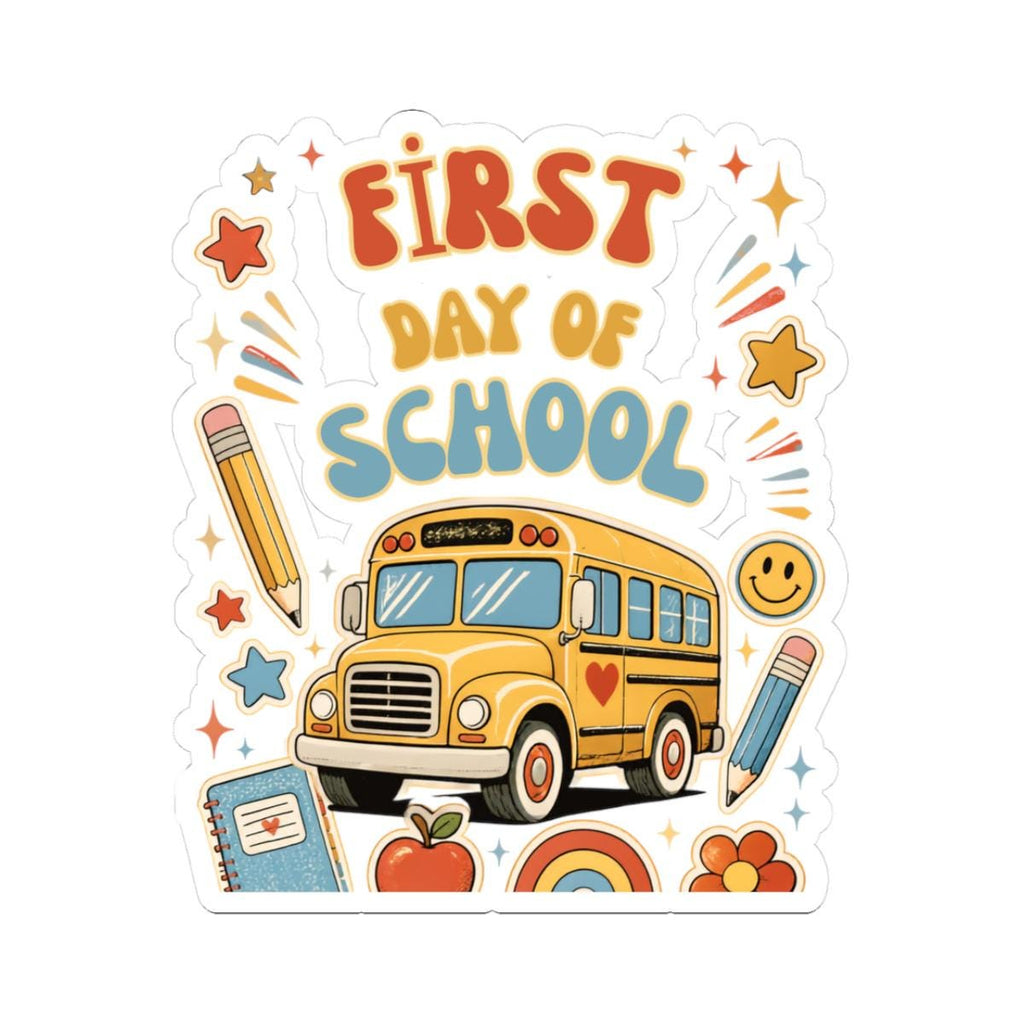 First Day Of School Kids Sticker