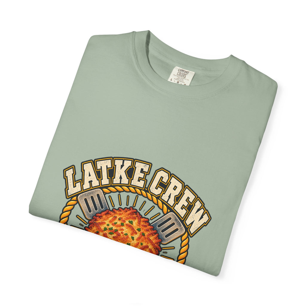 Latke Crew Illustration T-Shirt | Hanukkah Potato Pancake Design