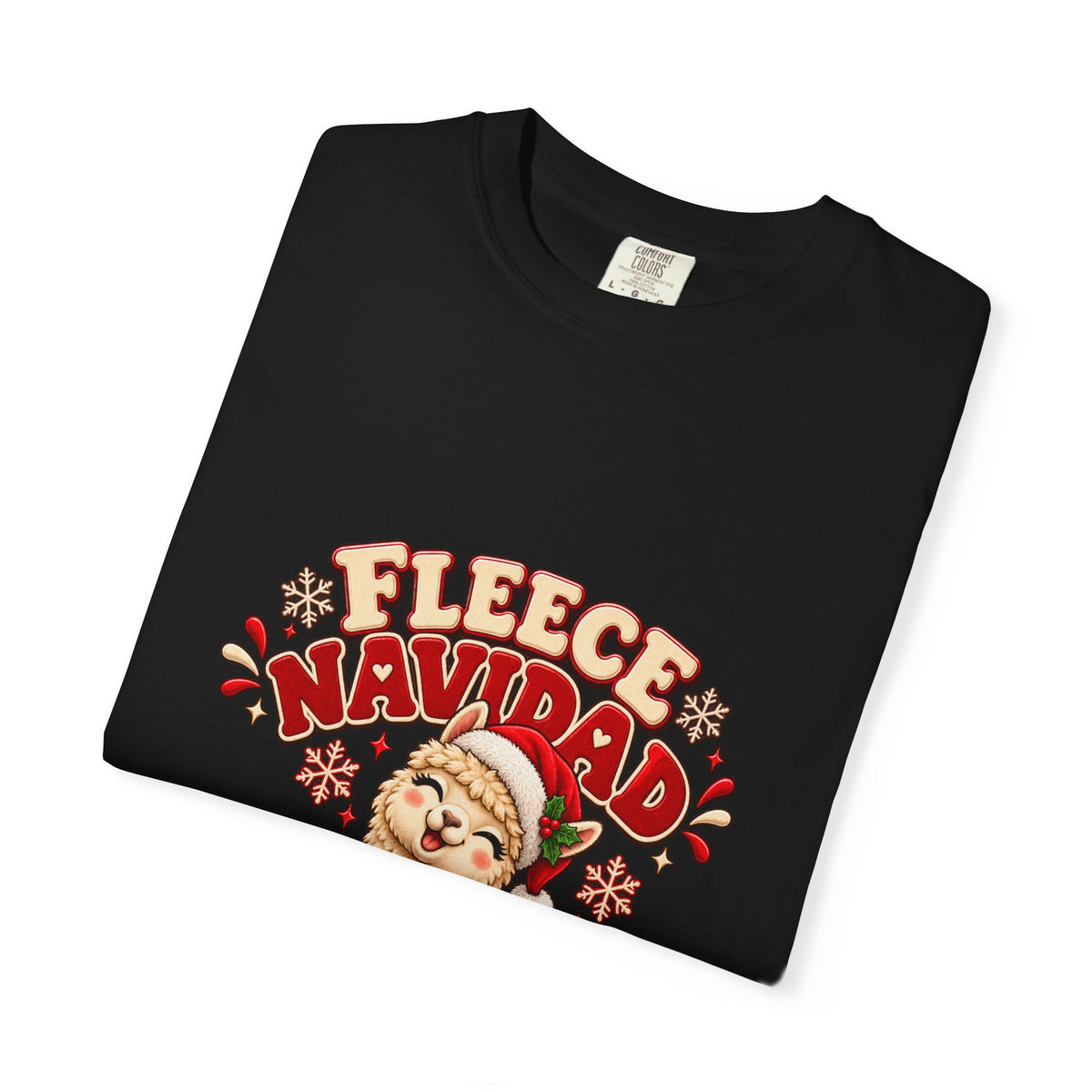 Fleece Navidad Tee — Cute Llama Christmas T-Shirt
