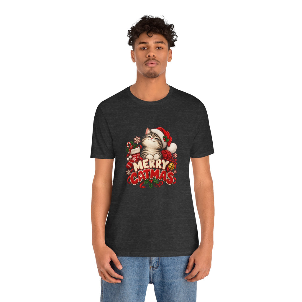 Merry Catmas T-Shirt – Cute Christmas Cat Holiday Tee