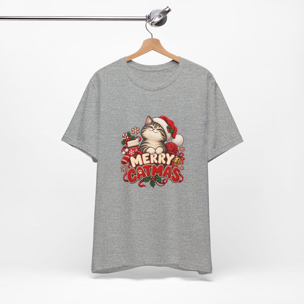 Merry Catmas T-Shirt – Cute Christmas Cat Holiday Tee