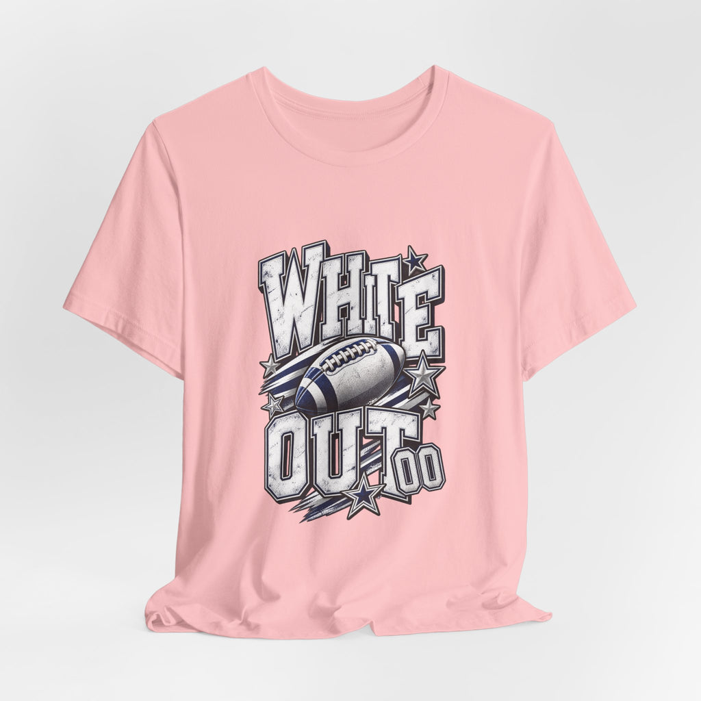 White Out Football Tee | Vintage Helmet, Stars, Sports Graphic