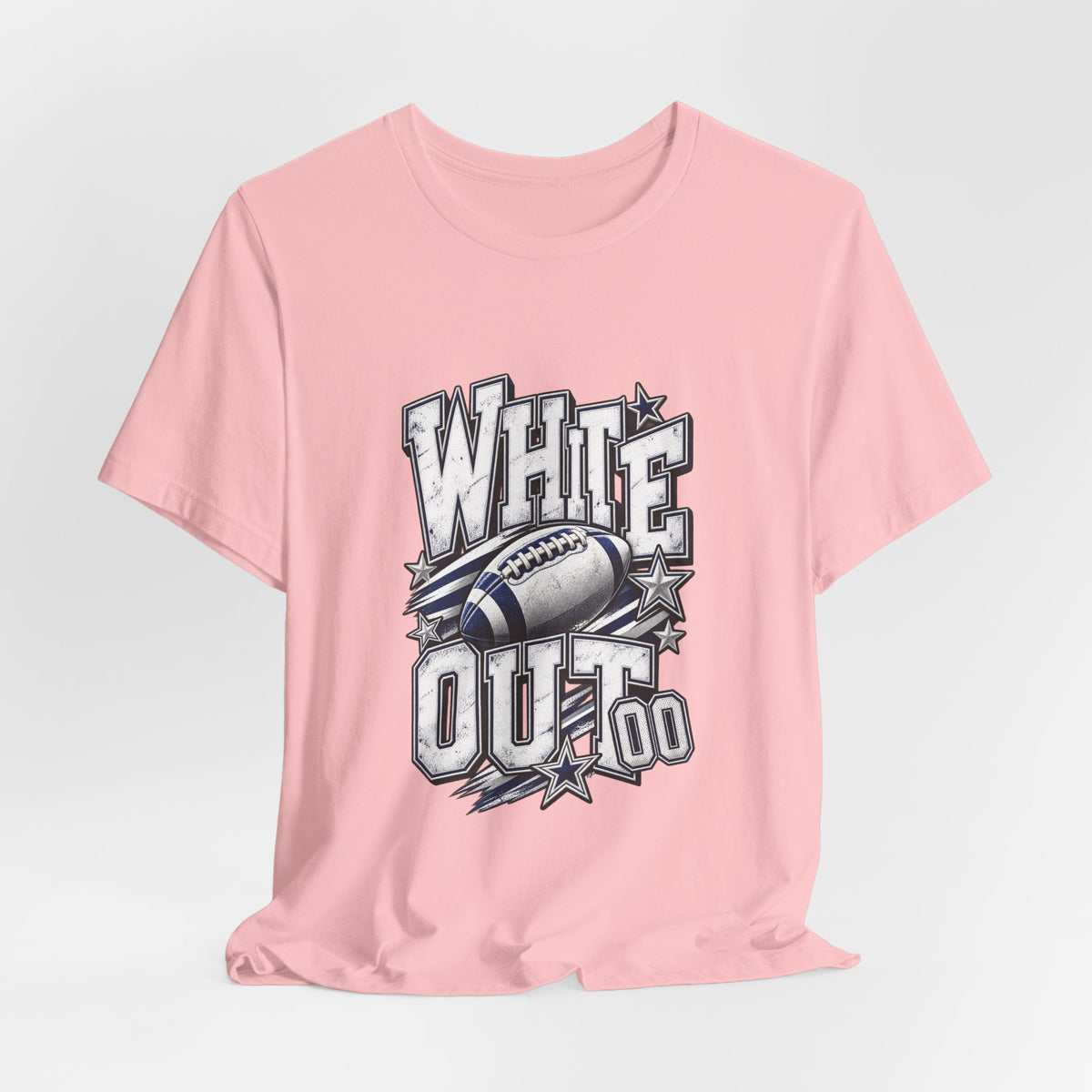 White Out Football Tee | Vintage Helmet, Stars, Sports Graphic