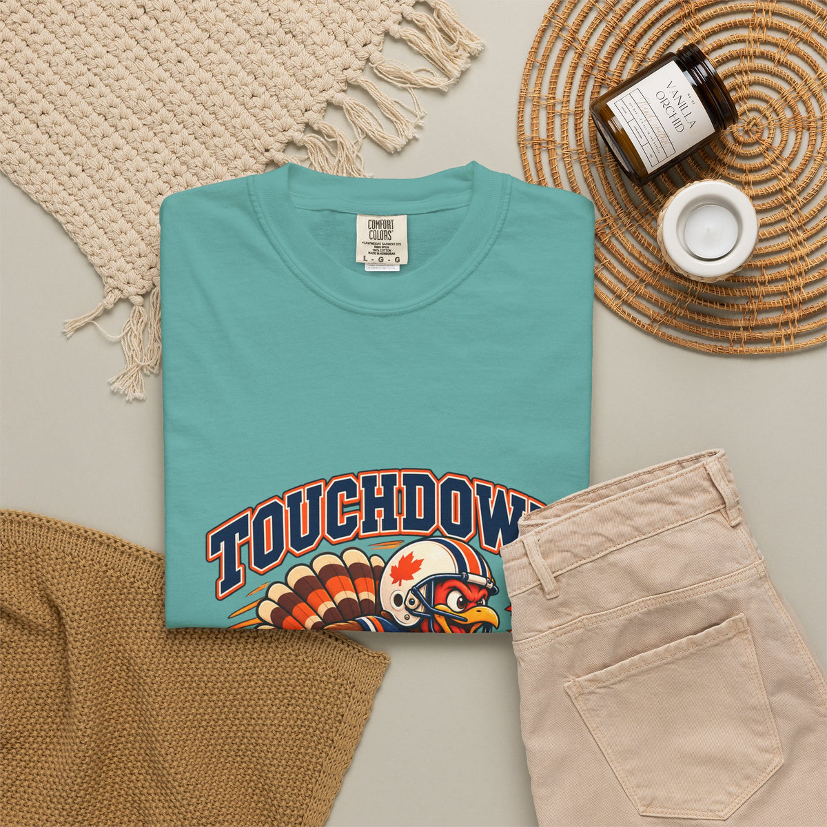 Touchdown Turkey Day T-shirt | Football Turkey Thanksgiving Tee