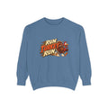 Run Turkey Run Sweatshirt — Funny Thanksgiving Crewneck Sweatshirt, Turkey Day Humor, Fall Family Gathering Top