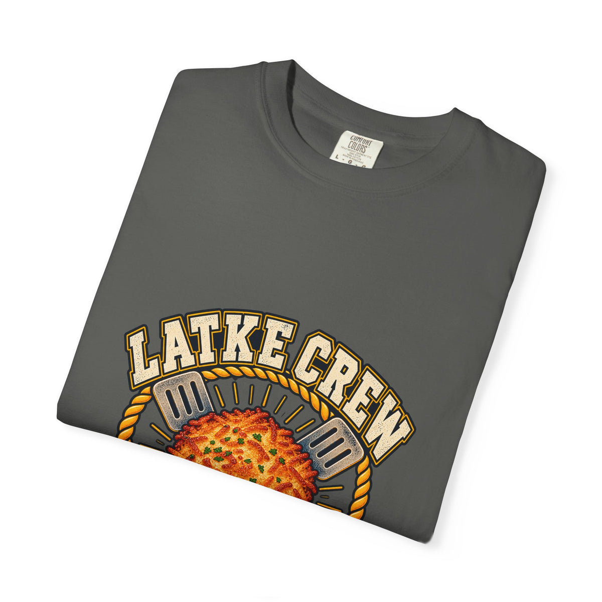 Latke Crew Illustration T-Shirt | Hanukkah Potato Pancake Design