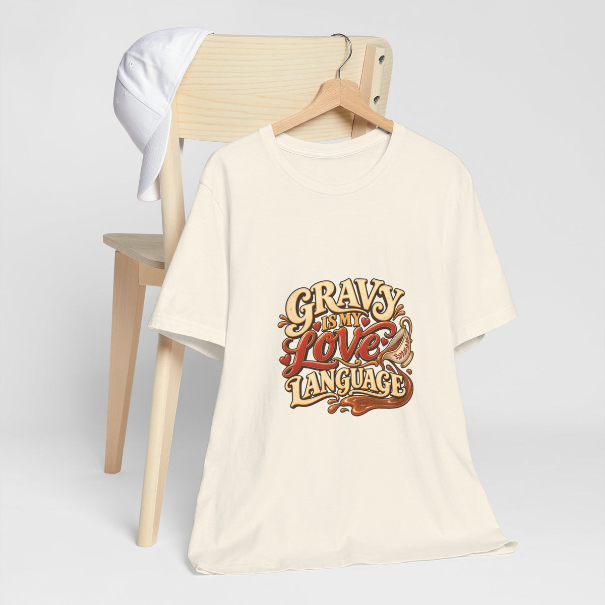 Gravy Is My Love Language T-Shirt — Funny Thanksgiving Foodie Tee, Turkey Dinner Humor Shirt, Fall Gift