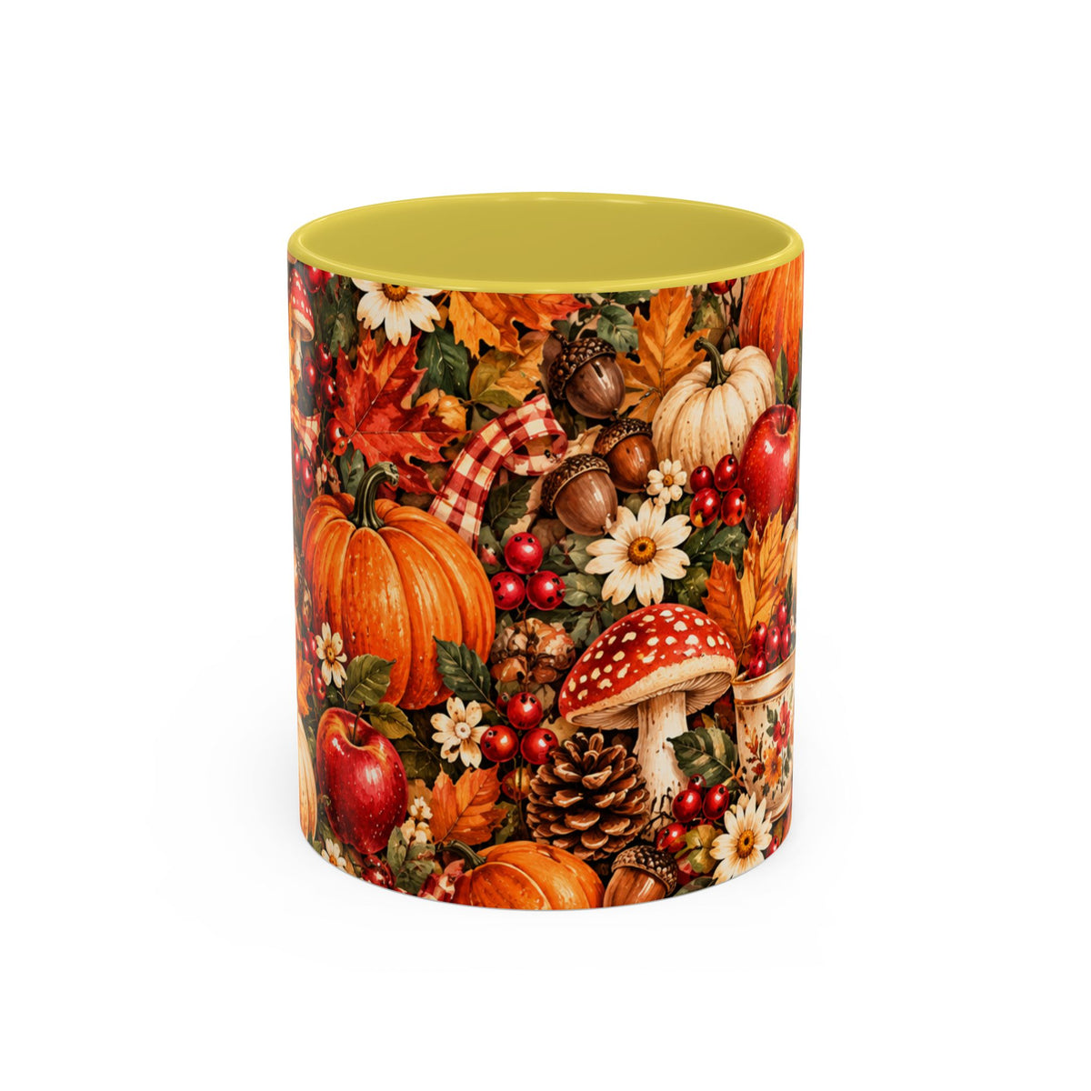 Autumn Harvest Mugs | Fall Pumpkins, Apples, Mushrooms
