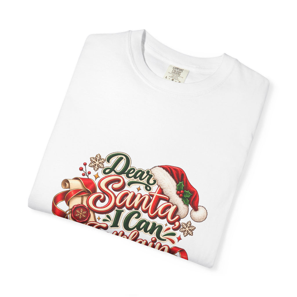 Dear Santa I Can Explain T-Shirt — Funny Christmas Tee