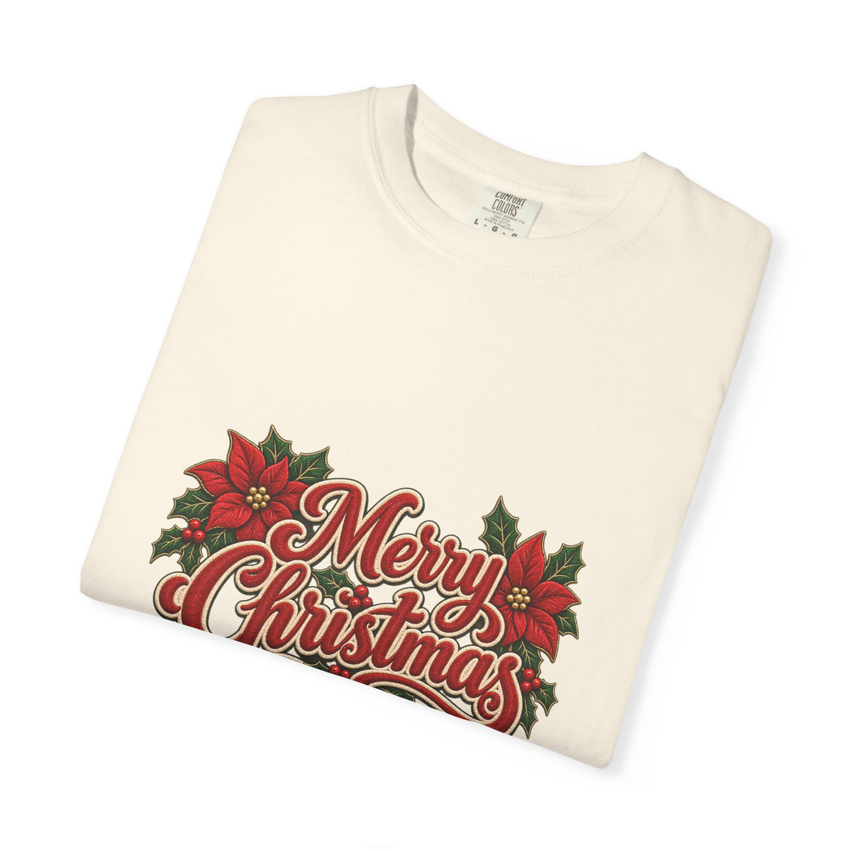 Merry Christmas Poinsettia T-Shirt
