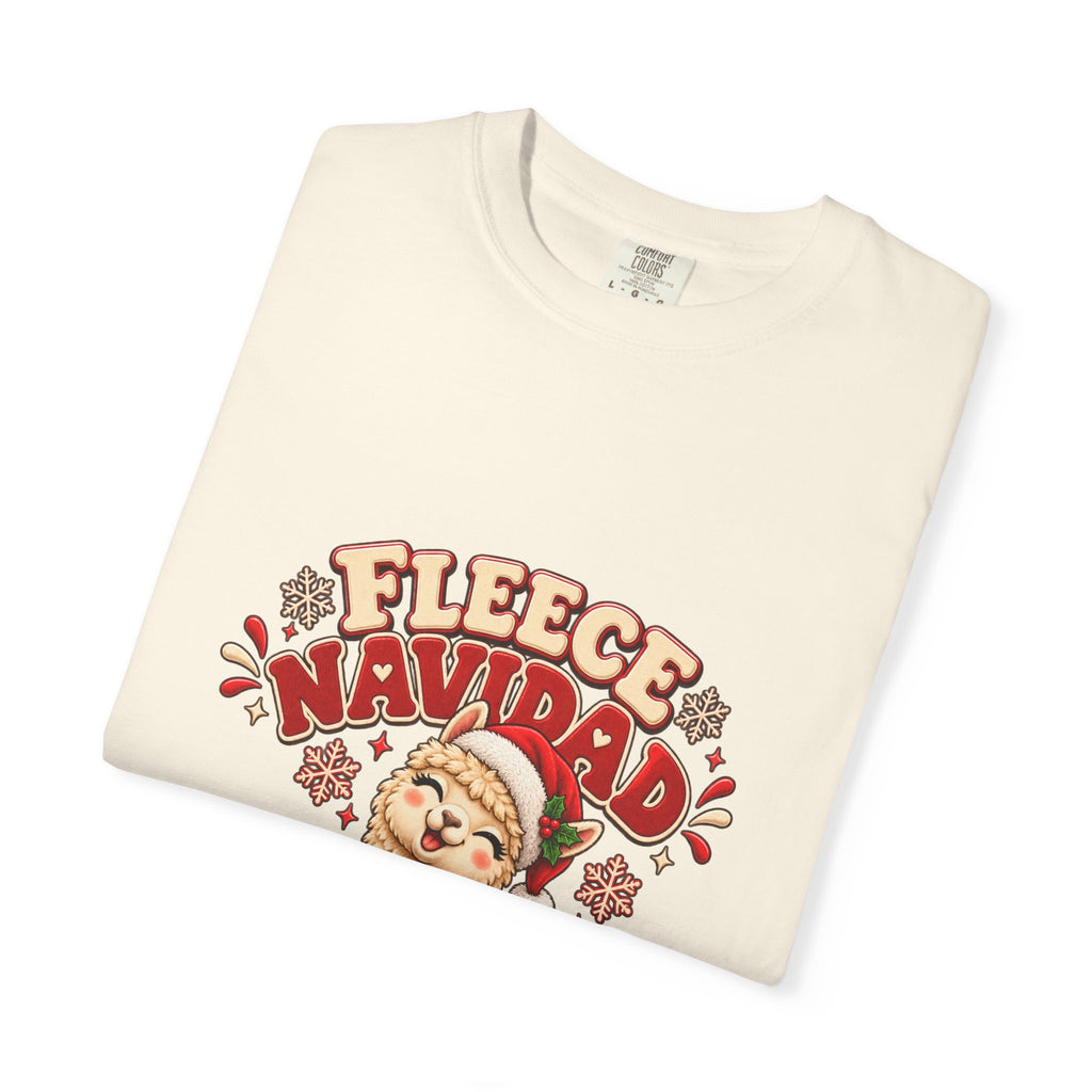 Fleece Navidad Tee — Cute Llama Christmas T-Shirt