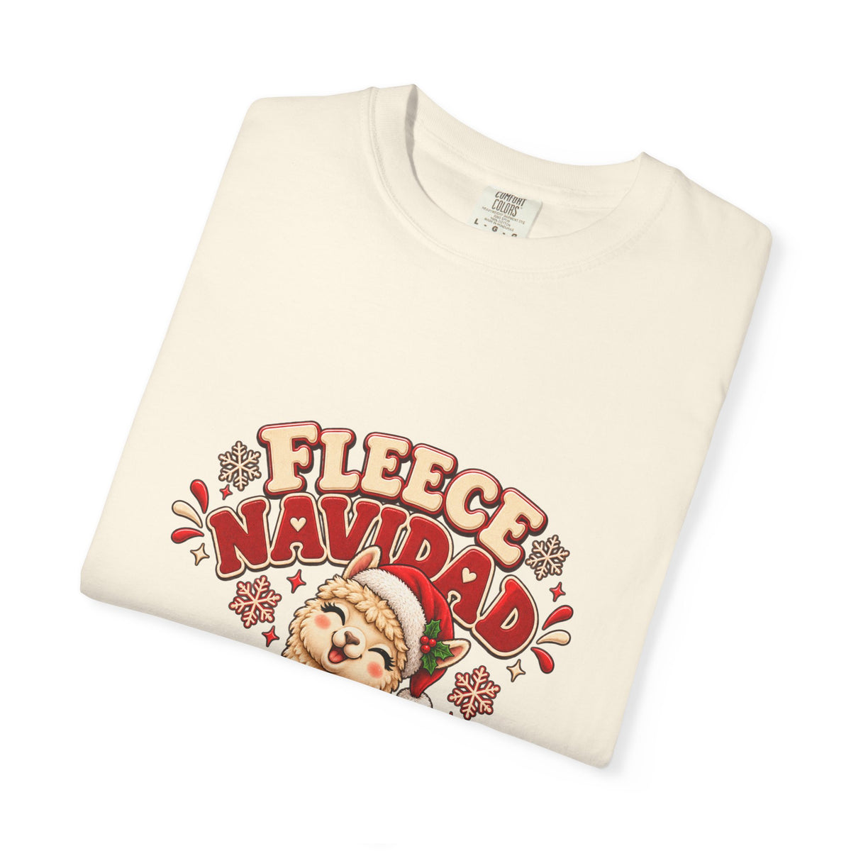 Fleece Navidad Tee — Cute Llama Christmas T-Shirt