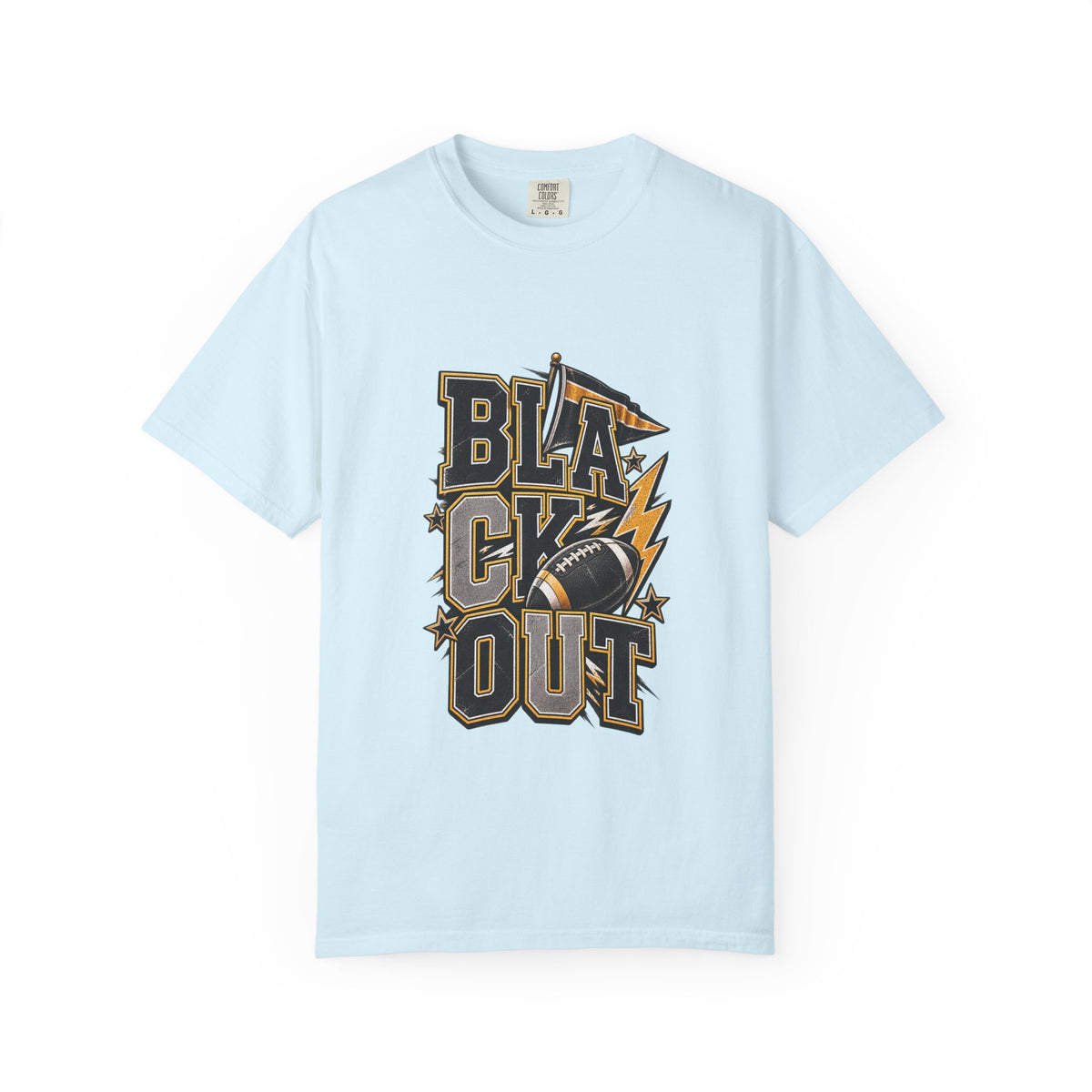 Blackout Lightning Football tee | Graphic T-Shirt, Team Spirit