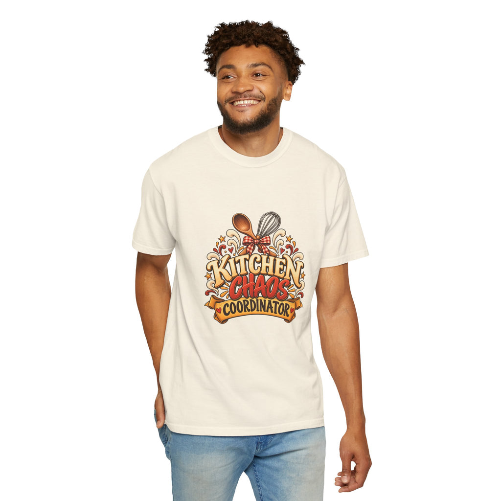 Kitchen Chaos Coordinator T-Shirt — Funny Thanksgiving Chef Shirt, Holiday Cooking Humor Tee, Baker Gift