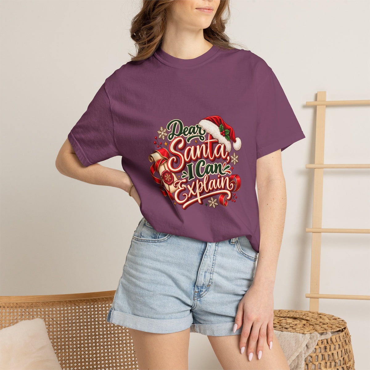 Dear Santa I Can Explain T-Shirt — Funny Christmas Tee