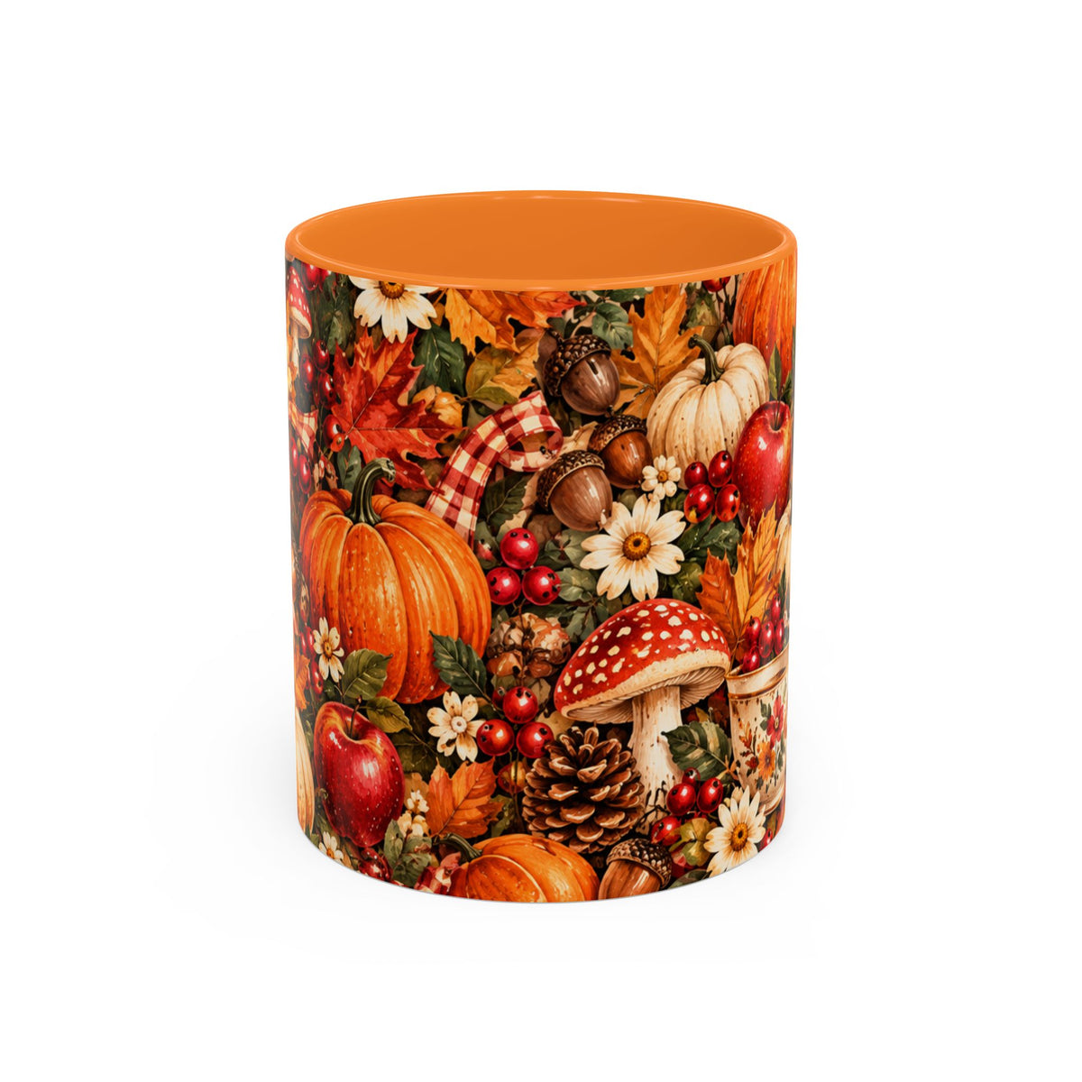 Autumn Harvest Mugs | Fall Pumpkins, Apples, Mushrooms