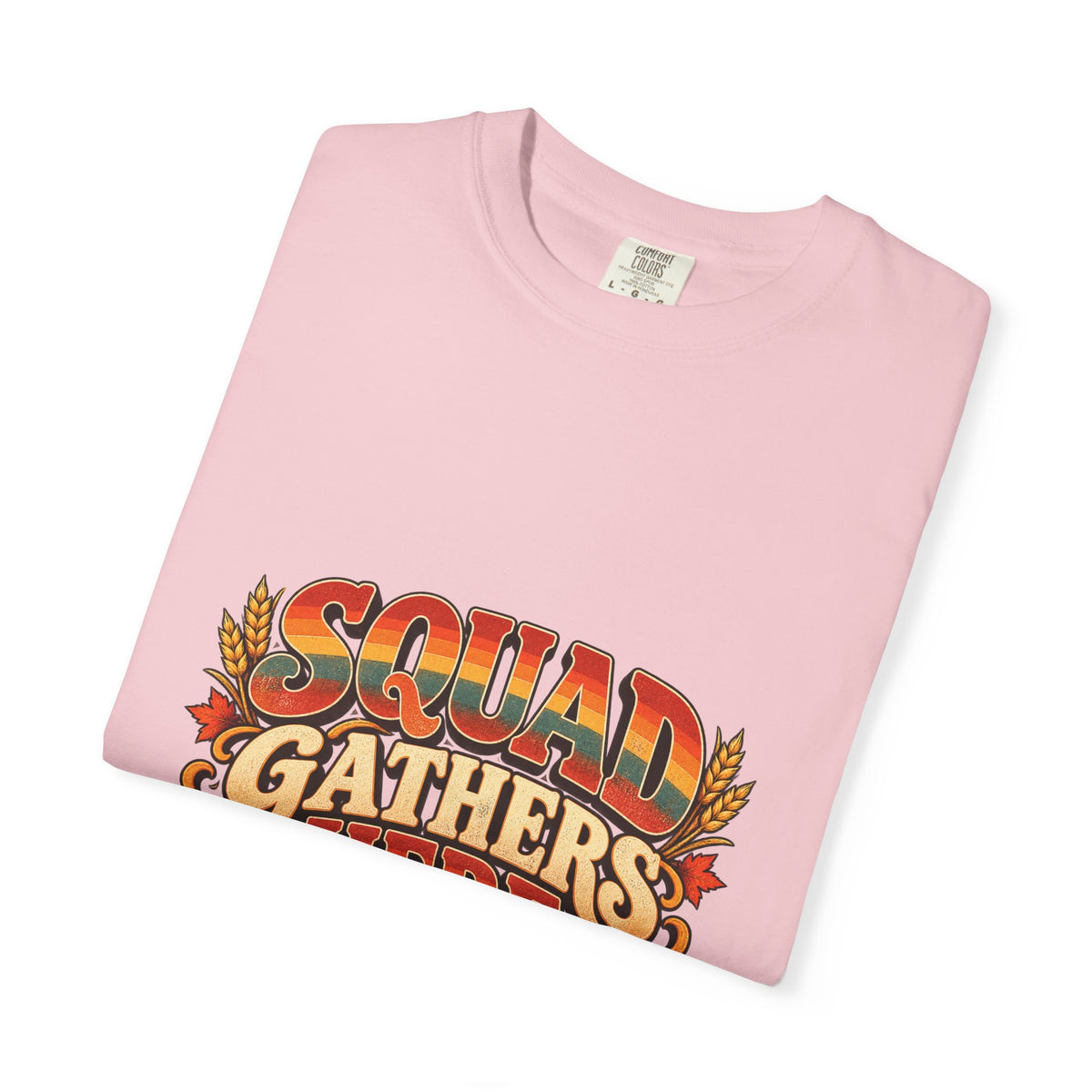 Squad Gathers Here T-Shirt — Retro Thanksgiving Family Reunion Tee, Vintage Fall Gathering Shirt, Friendsgiving