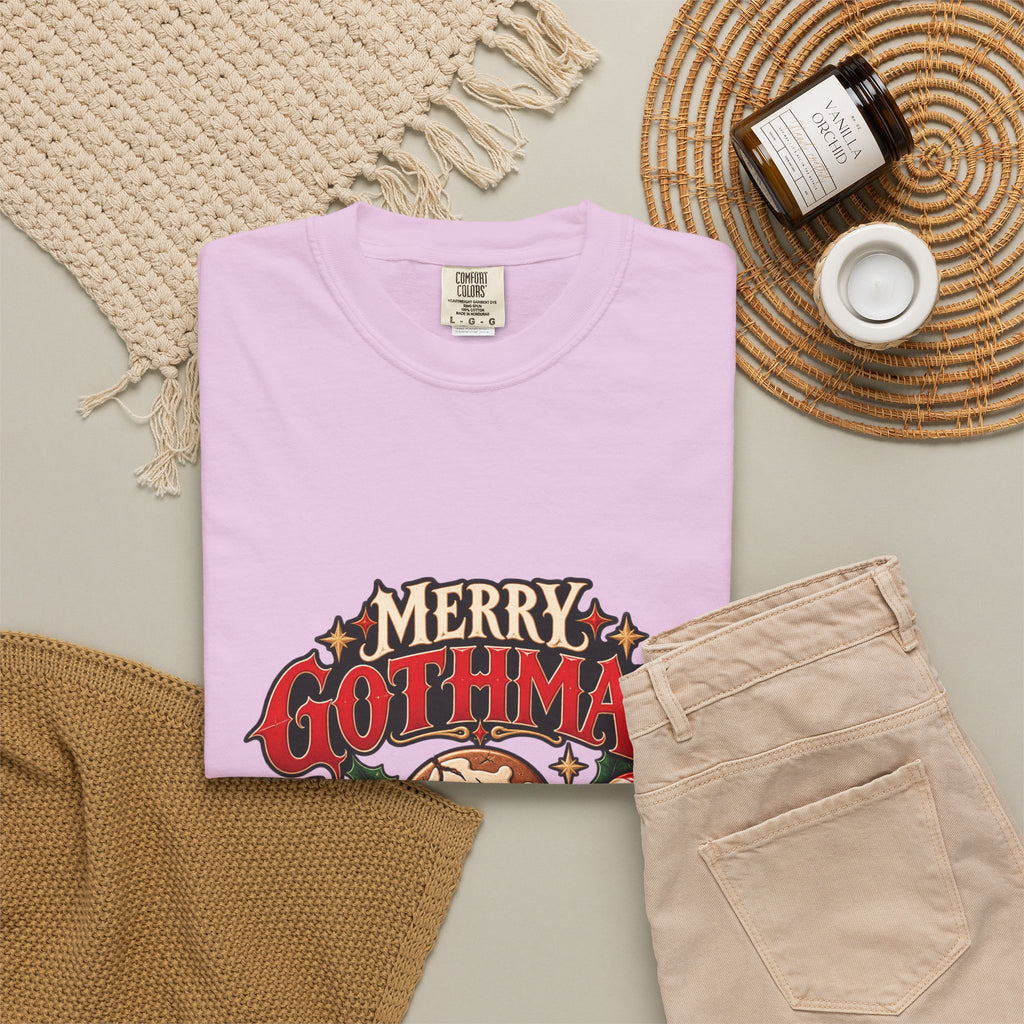 Merry Gothmas skull gingerbread graphic T-shirt | Gothic Christmas tee