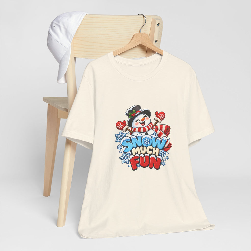 Snow Much Fun T-Shirt – Cute Snowman Holiday Tee